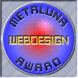 METALUNA WEBDESIGN AWARD in SILBER